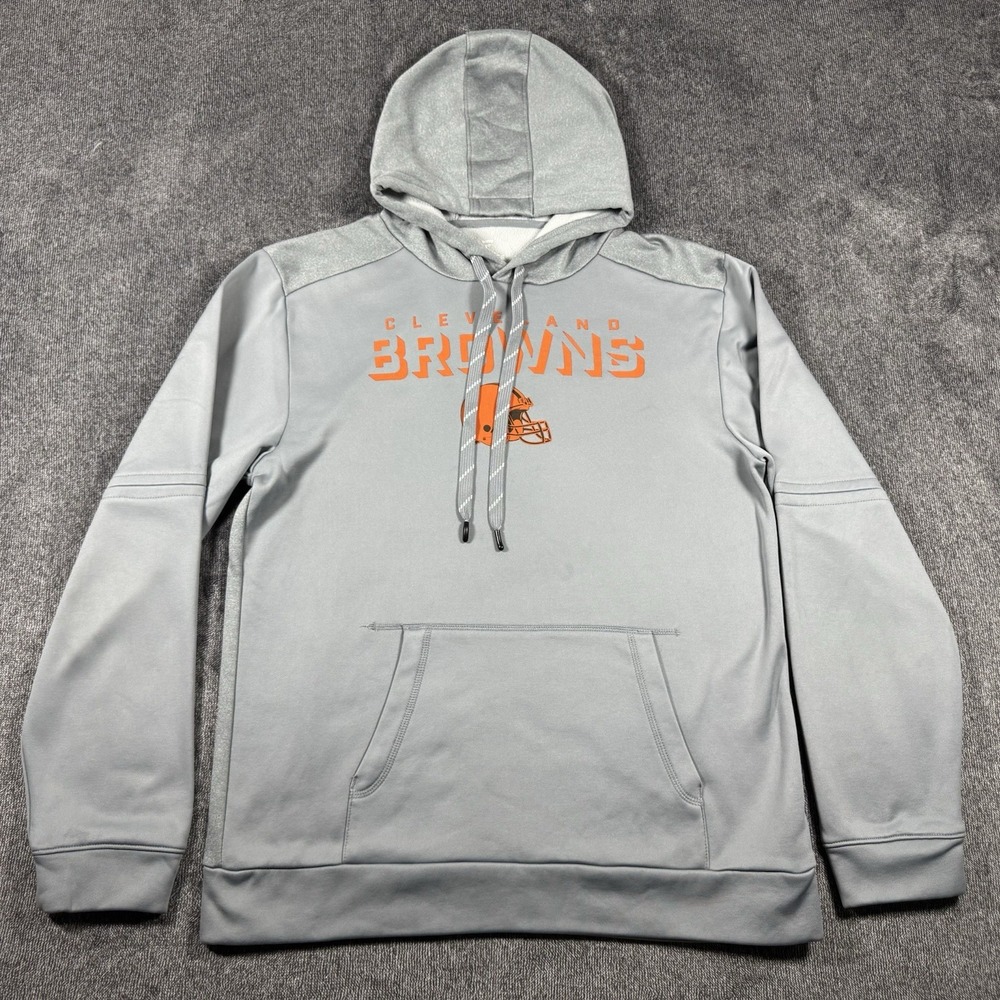 Fanatics Mens Medium Cleveland Browns‎ Hoodie Sweater Pullover NFL Sweatshirt